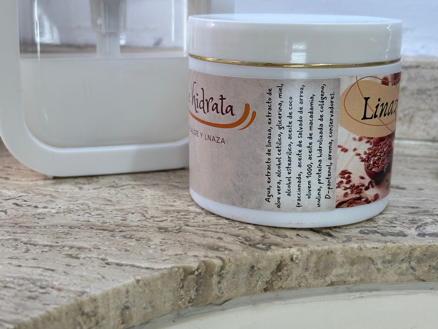 Crema para peinar linaza